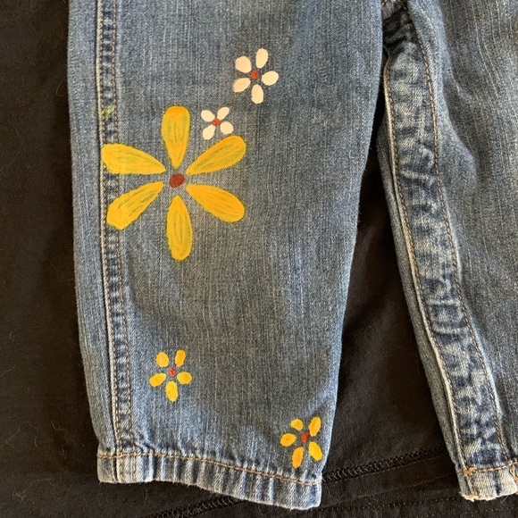 Hand painted baby overalls 12-18 months - Picture 3 of 5